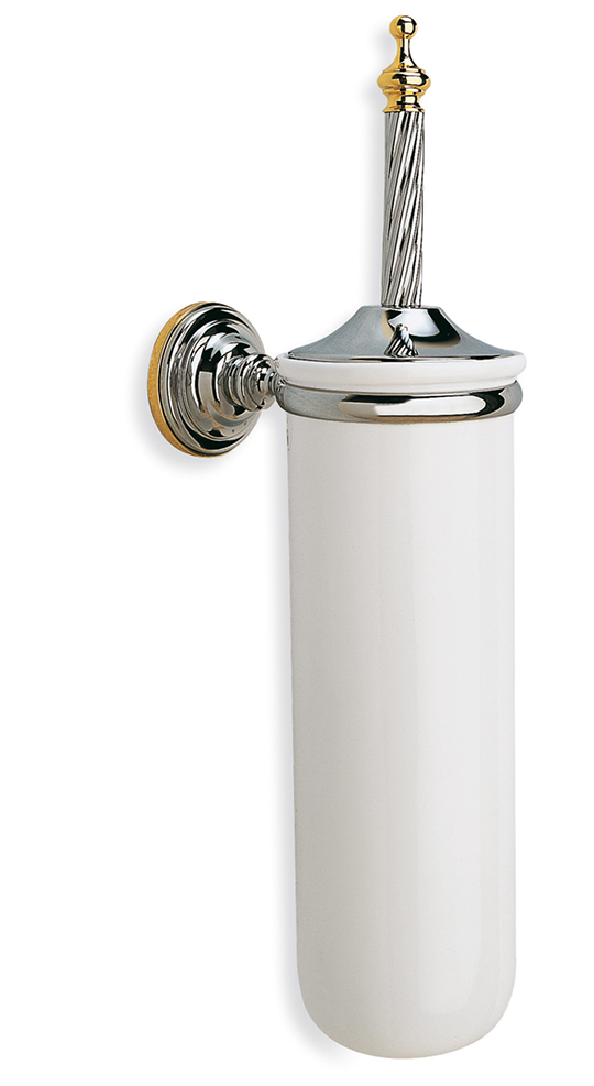 G12(02) Stil Haus Giunone, настенный керамический ёрш, цвет хром - золото