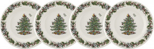 10667044 Spode Набор тарелок обеденных Spode Рождественская ель. Эксклюзив 27см, 4шт Фаянс