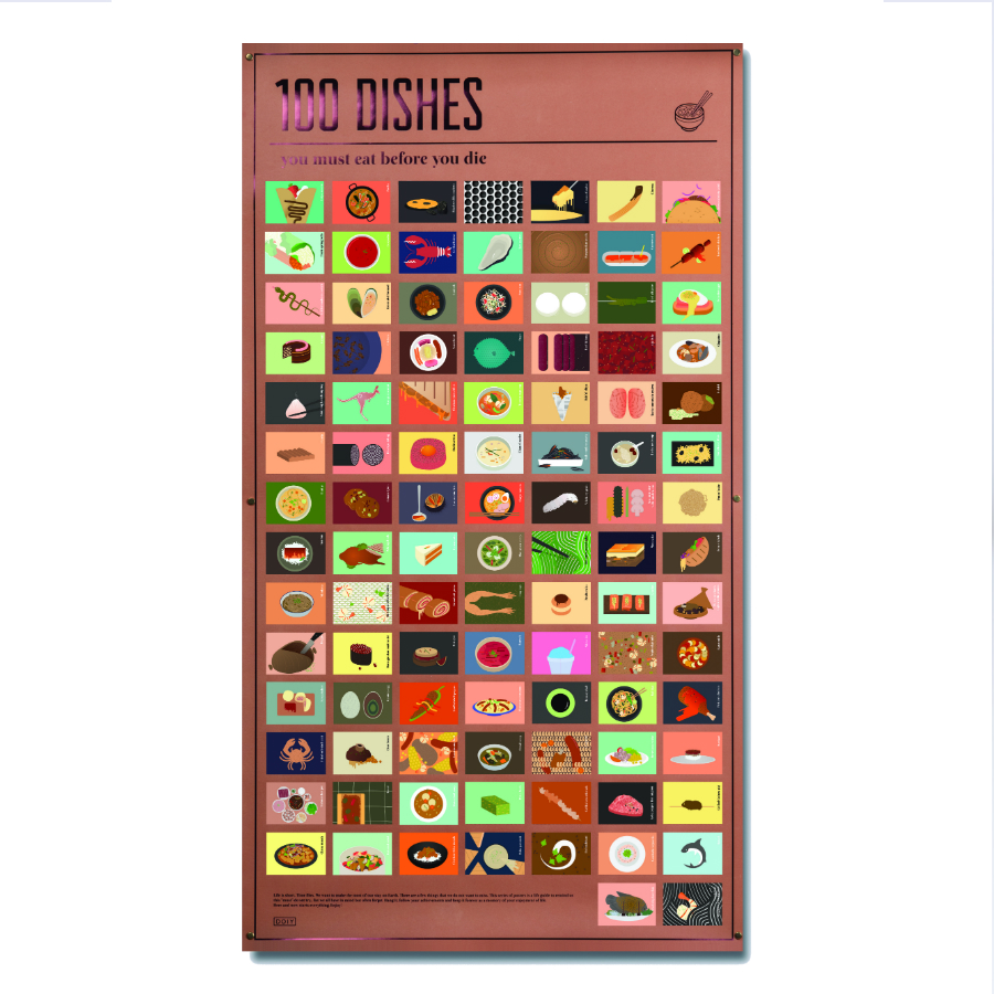 DYPOSTDIE Постер «100 блюд, которые нужно попробовать, прежде чем умереть» Doiy  - Вид №4