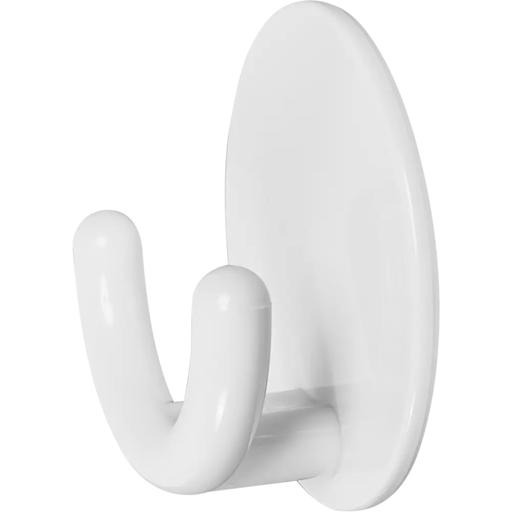 Крючок самоклеящийся круглый цвет белый Santreyd STLM-2019401