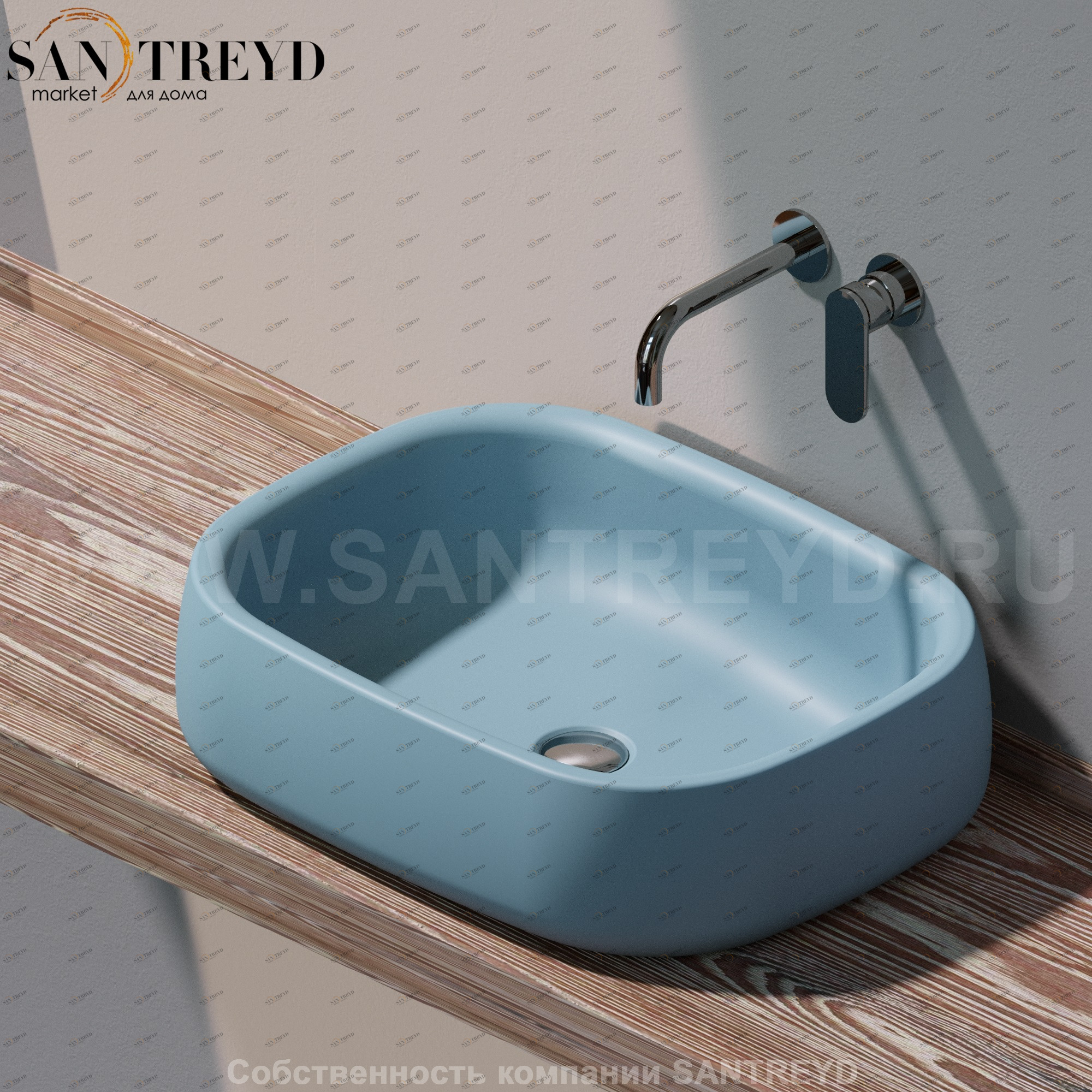 BN60A5014 Накладная раковина на столешницу  прямоугольная Ceramica Flaminia Bonola