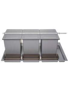 Система сортировки мусора Omega Top 900/47/4 Metallic Grey NAVAKO