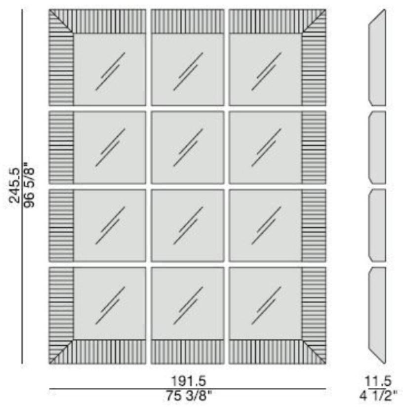 Porada Зеркало в деревянной раме Iron sun-id-1399382 - Вид №3
