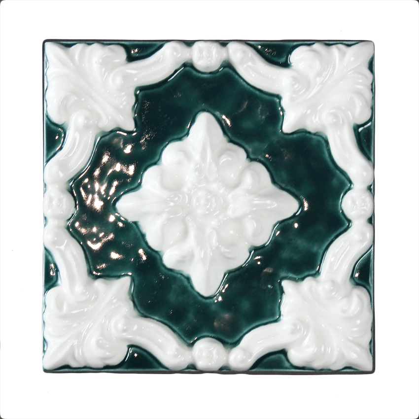 Двухцветная плитка с поливным фоном PROVANSFAIENCE sun-id-994469 - Вид №3