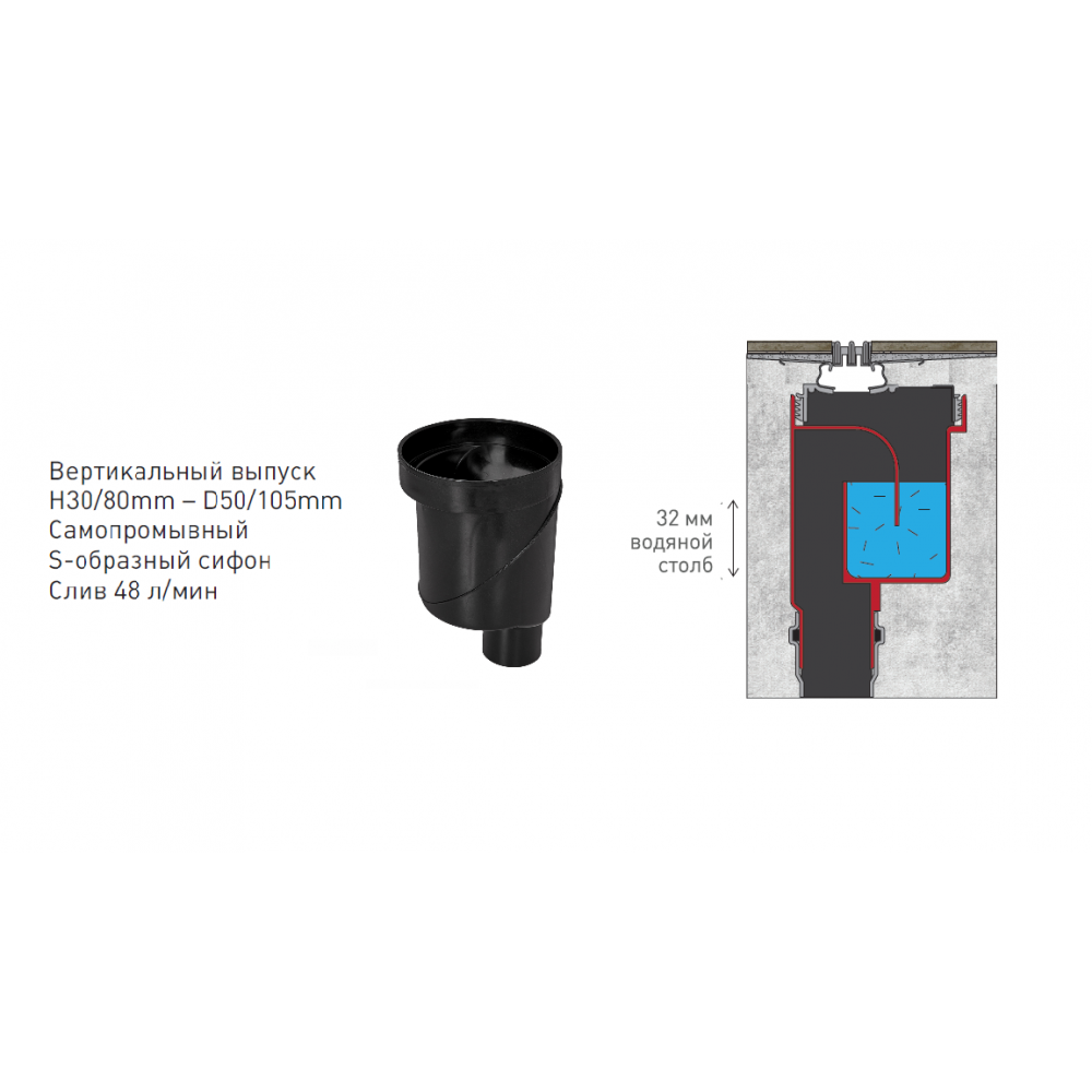 091051 Желоб водосток TOP Stark 800  Berges WALL - Вид №5