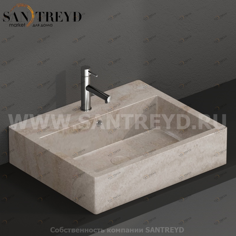 SCQ61SB Подвесная раковина настенная прямоугольная Ceramica Globo 