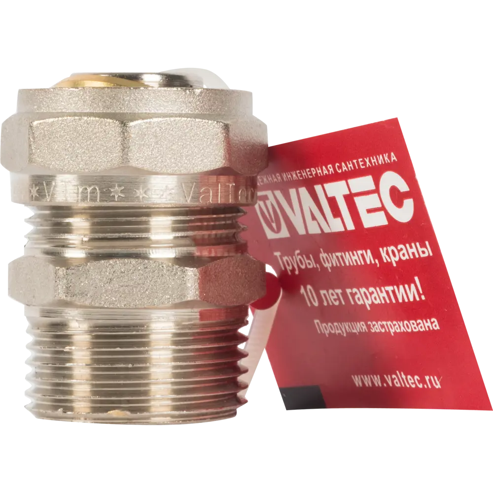 Переходник Valtec 1"x26 мм НР никелированная латунь VTM.301 STLM-2073836 - Вид №2