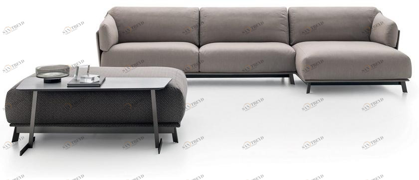 Ditre Italia 3-х местный тканевый диван с шезлонгом Kailua sun-id-1449304