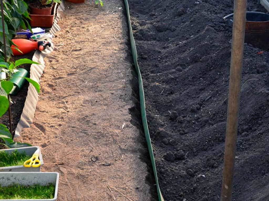 Лента бордюрная 450 мм x 10 м, 2 мм ГеоПластБорд GPBST-52 - Вид №1