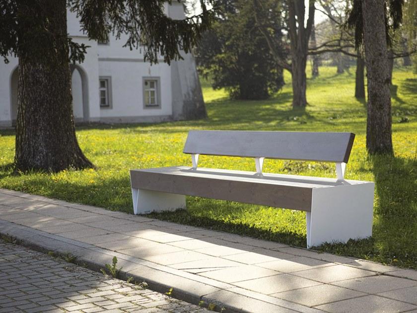 mmcité1 Скамья со спинкой Blocq sun-id-1491186 - Вид №3