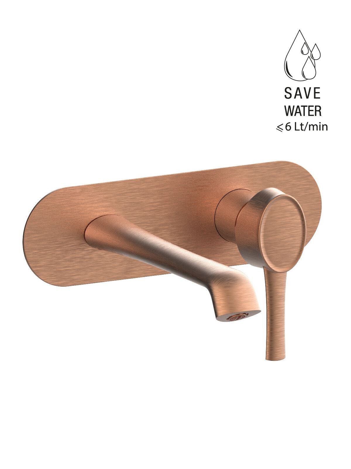 Настенный смеситель для раковины с пластиной Rubinetterie Frattini Delizia ARCH-00148927 - Вид №2