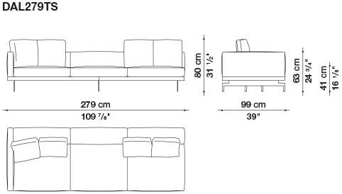 B&B Italia 3-х местный тканевый диван Dock sun-id-1376507 - Вид №30