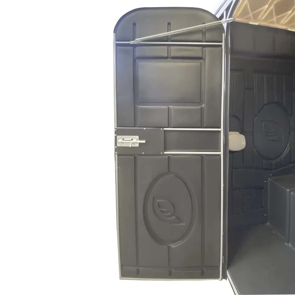 Туалетная кабина Гамма Дачная 106x108.5x222.5 см пластик графит Santreyd STLM-2108607 - Вид №2