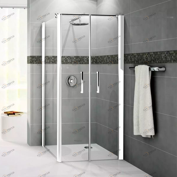 Боковая панель 84 см GIADA F2B Novellini GIADA с белым профилем GIADNF2B791A