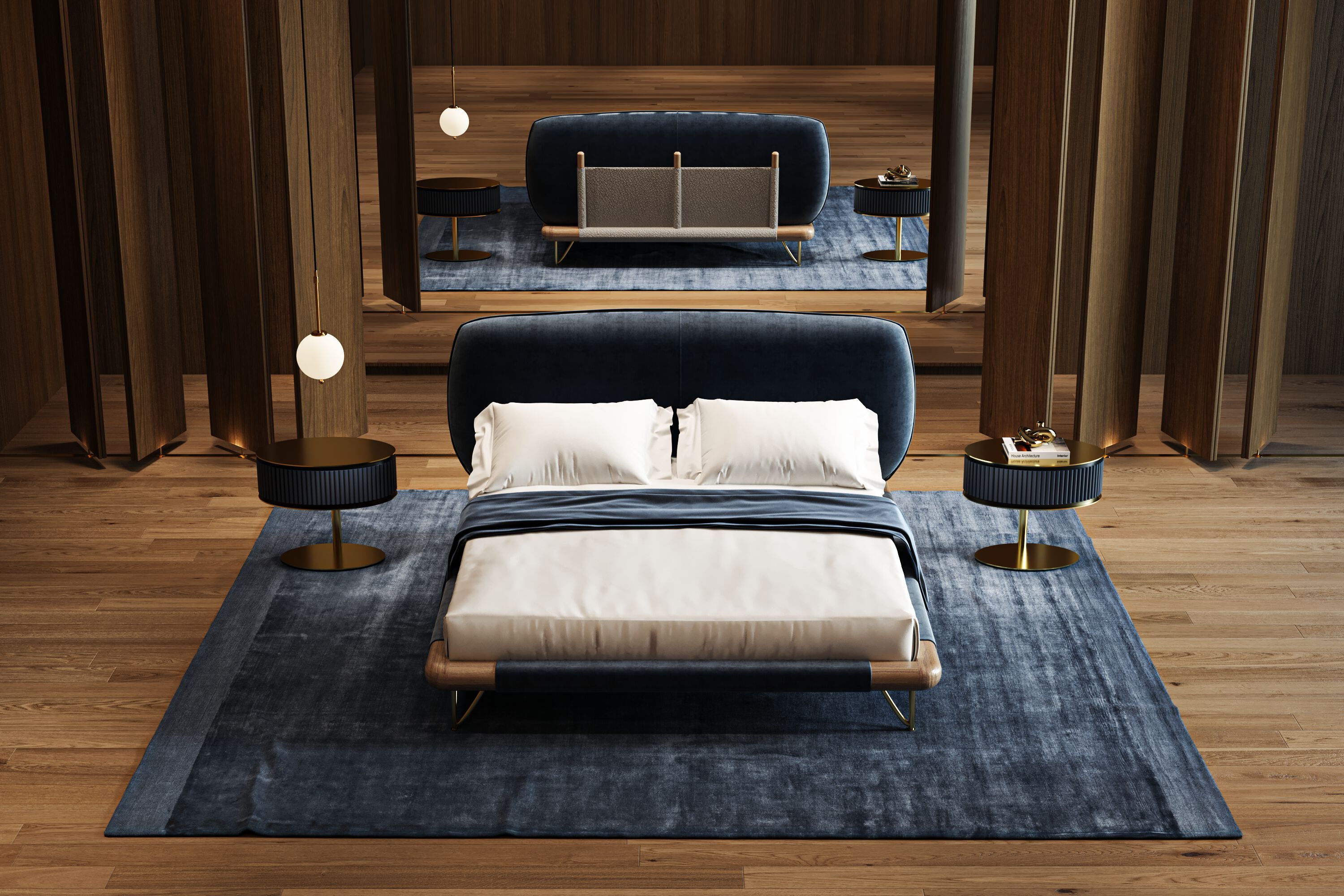 Двуспальная кровать с мягкой тканью CASA +39 ENCORE Italia ARCH-00123334 - Вид №2