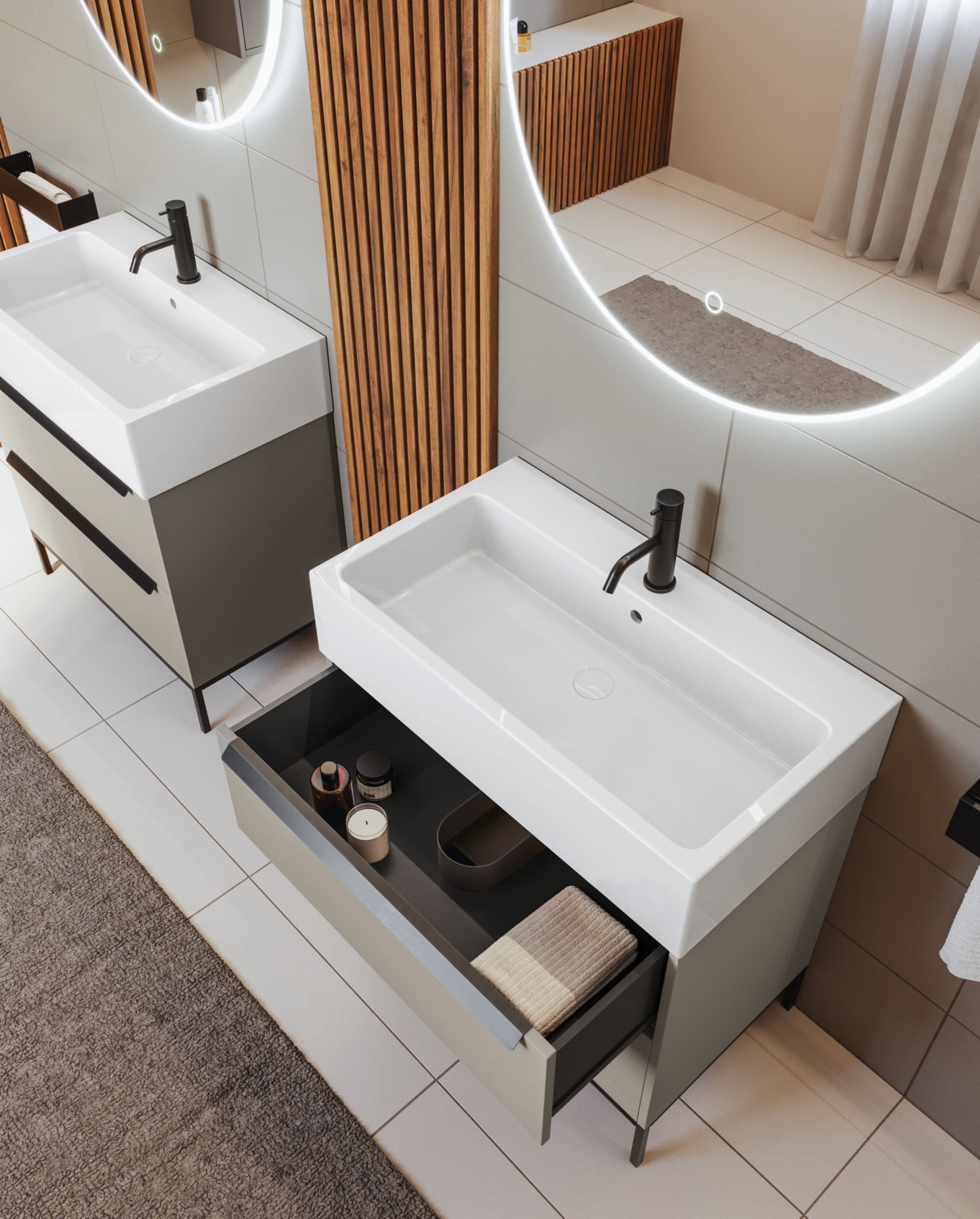 Керамическая раковина с одной столешницей COLAVENE Camaleo ARCH-00009465 - Вид №5