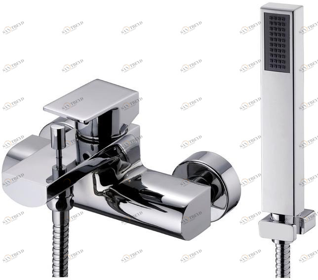 JUSTIME Настенный смеситель для ванны / душа с ручным душем Arch 6790-94-81cp