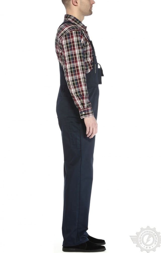 65637 Полукомбинезон "Эксперт-2" темно-синий  Летняя спецодежда  размер 56-58/170-176  - Вид №4