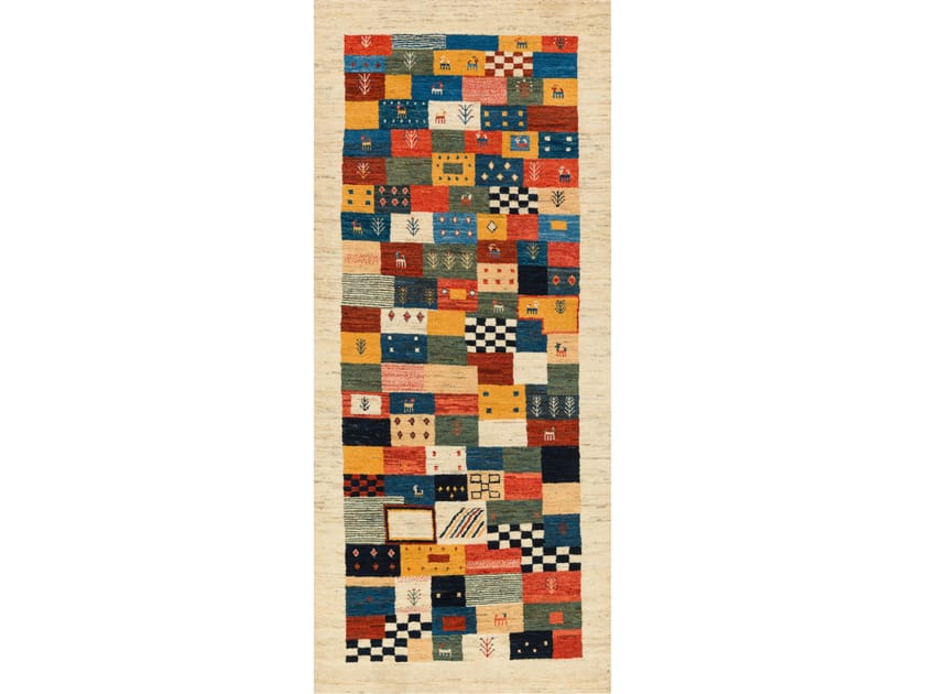 Шерстяной прямоугольный клетчатый ковер Zollanvari Gabbehs Geometric ARCH-00014681