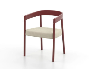 Деревянный стул с мягким сиденьем