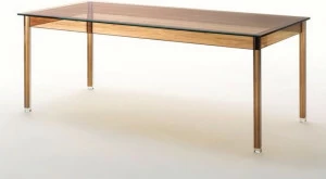 Glas Italia Прямоугольный стол из хрусталя Sublimazione