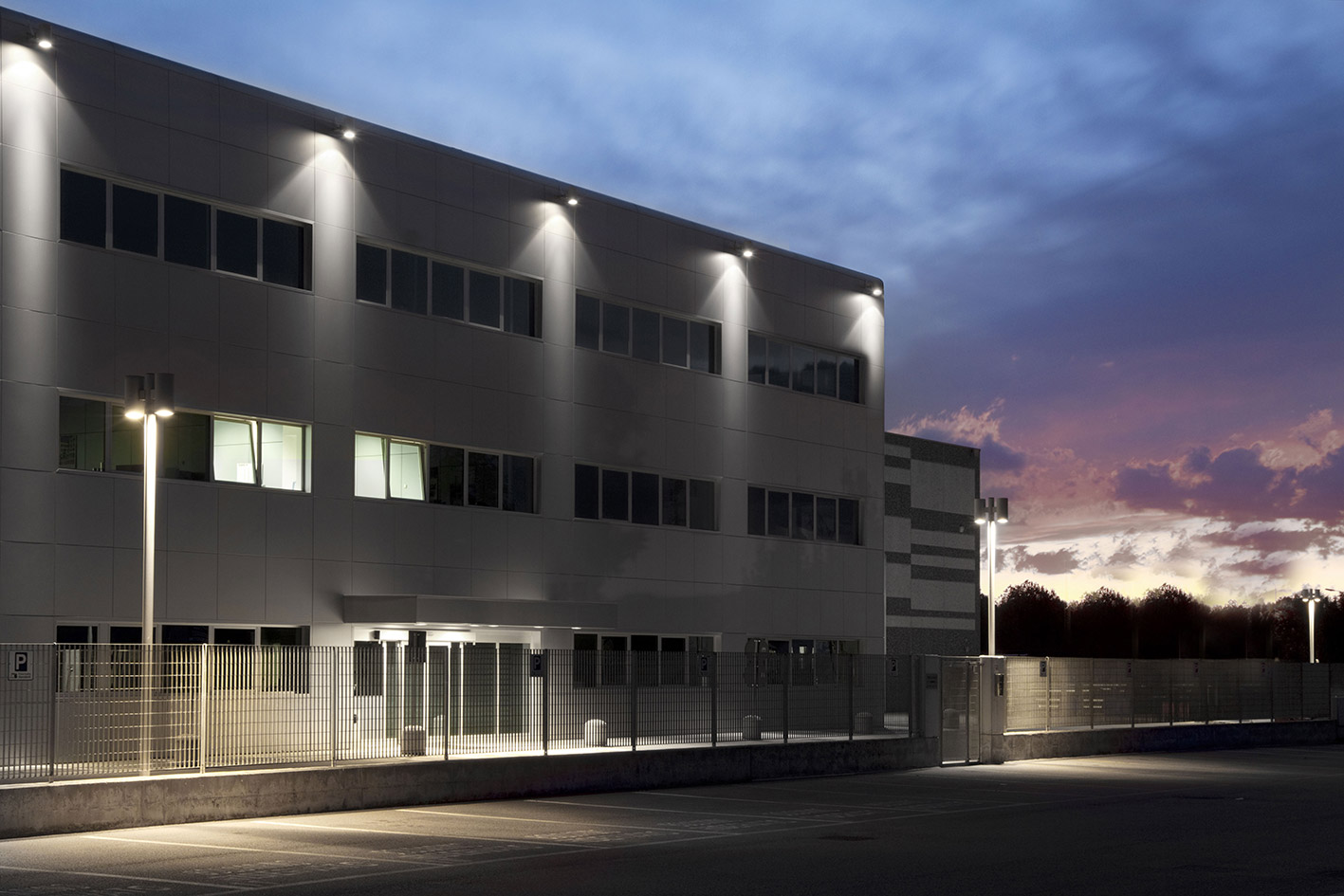 8443465 Подсветка стены Platek MONACO 200  MONACO 200 - LED 4000K 9°/45° (2 lights)  - Вид №2