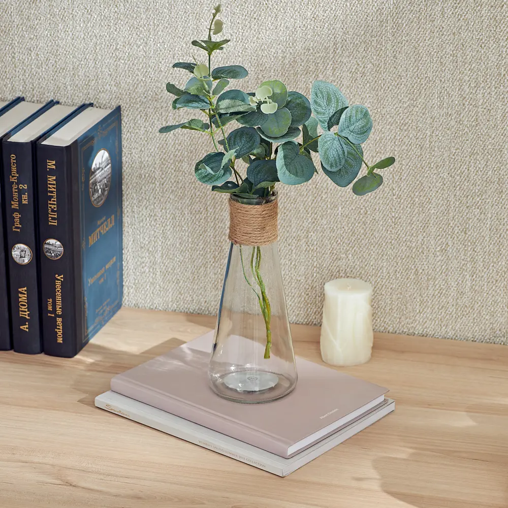 Ваза Акцент-2 стекло прозрачная 18.5 см Santreyd STLM-2109804