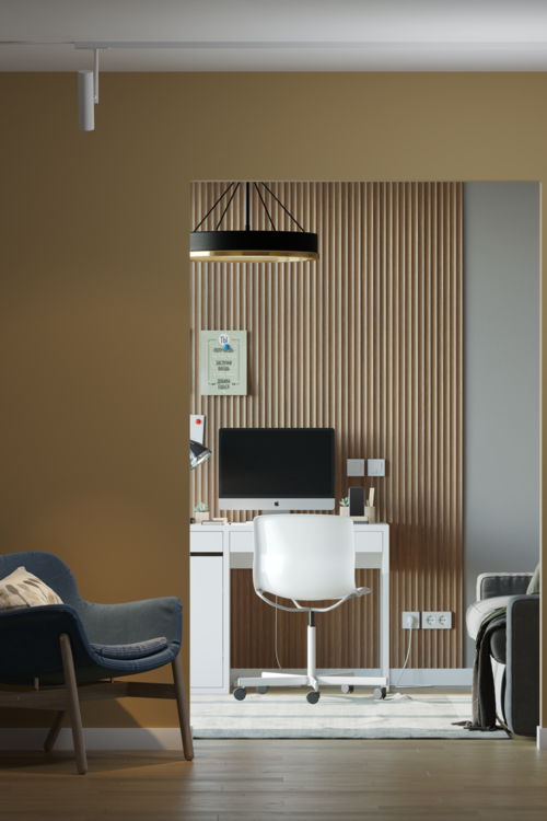 Стеновая 3D панель из реек  AP122506.92 HANNAHHOLZ  - Вид №2