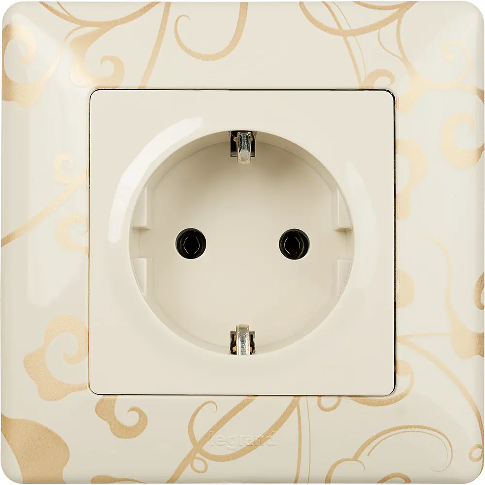 Розетка Legrand Valena life 2 контакта с заземлением цвет слоновая кость STLM-2120396 - Вид №6