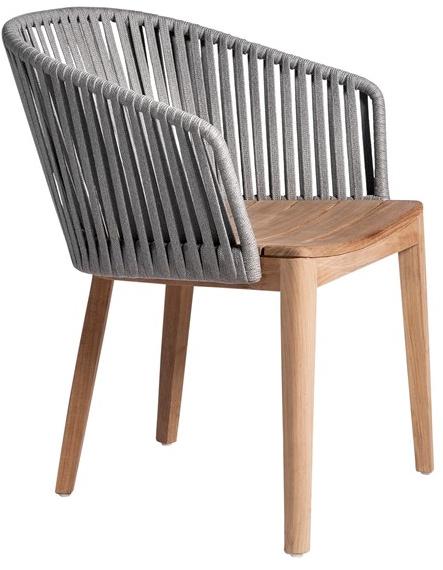 TRIBÙ Садовый стул из тика с подлокотниками Mood 06218 - Вид №2