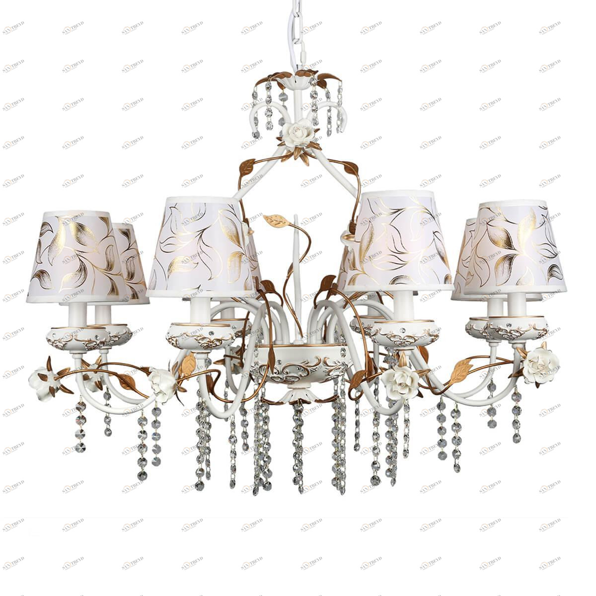 Подвесная люстра Omnilux OML-77903-08 OMNILUX ДИЗАЙНЕРСКИЕ 185630 Белый 