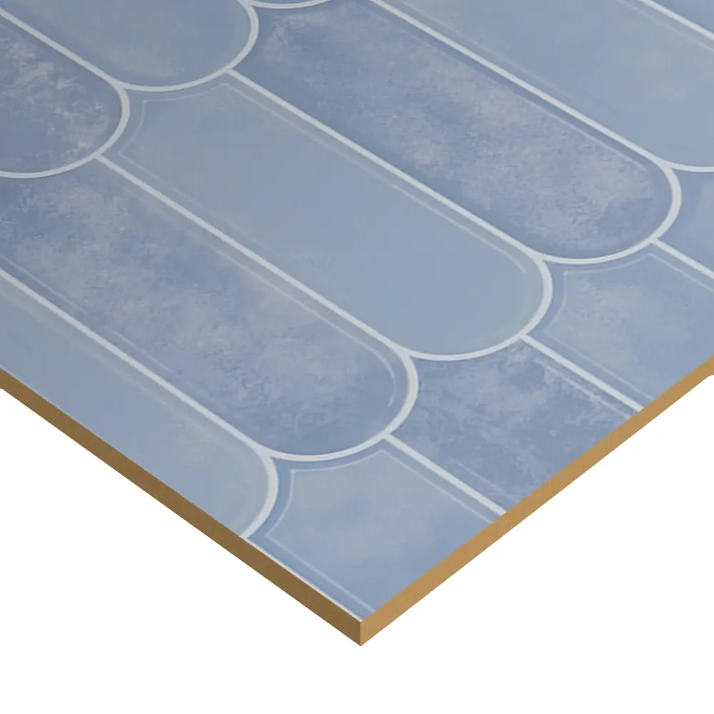 Настенная плитка Azori Salieri Blue 31.5x63 см 1.79 м² глянцевая цвет синий STLM-2041548 - Вид №3