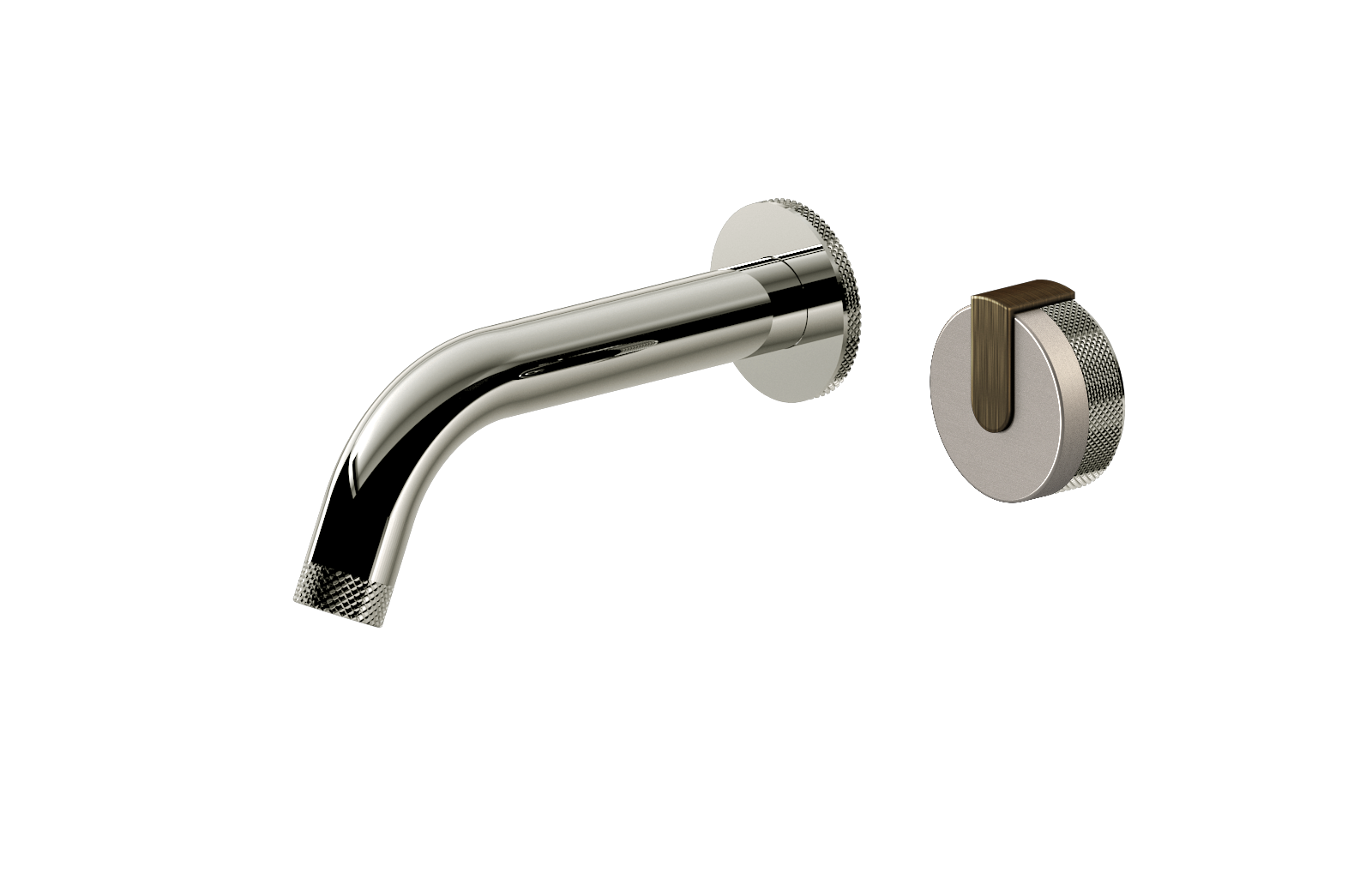 E-11535-R1BNi-L1VBB-PC Настенный прогрессивный смеситель скрытого монтажа для раковины GRAFF MOD+