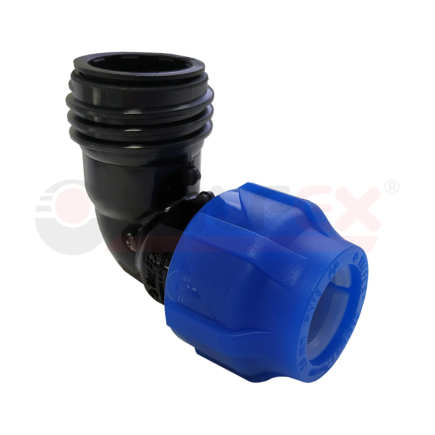 1210012450114 Valfex Отвод компрессионный с наружной резьбой 