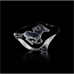 10671395 MALERAS Скульптура MALERAS Скакун 14х8,5см, хрусталь Хрусталь