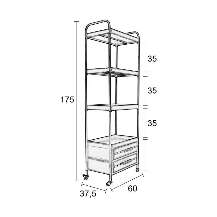 Стеллажи Ryan White Label Living 4200009 - Вид №7