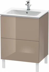 LC662508686 Тумбочка напольная L-Cube #LC6625 620 x 481 мм Капучино глянцевый лак