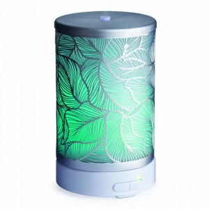 Ультразвуковой аромадиффузор 100мл "Серебряные листья" Silverleaf Medium Diffuser CANDLE WARMERS  268208 Зеленый;серый