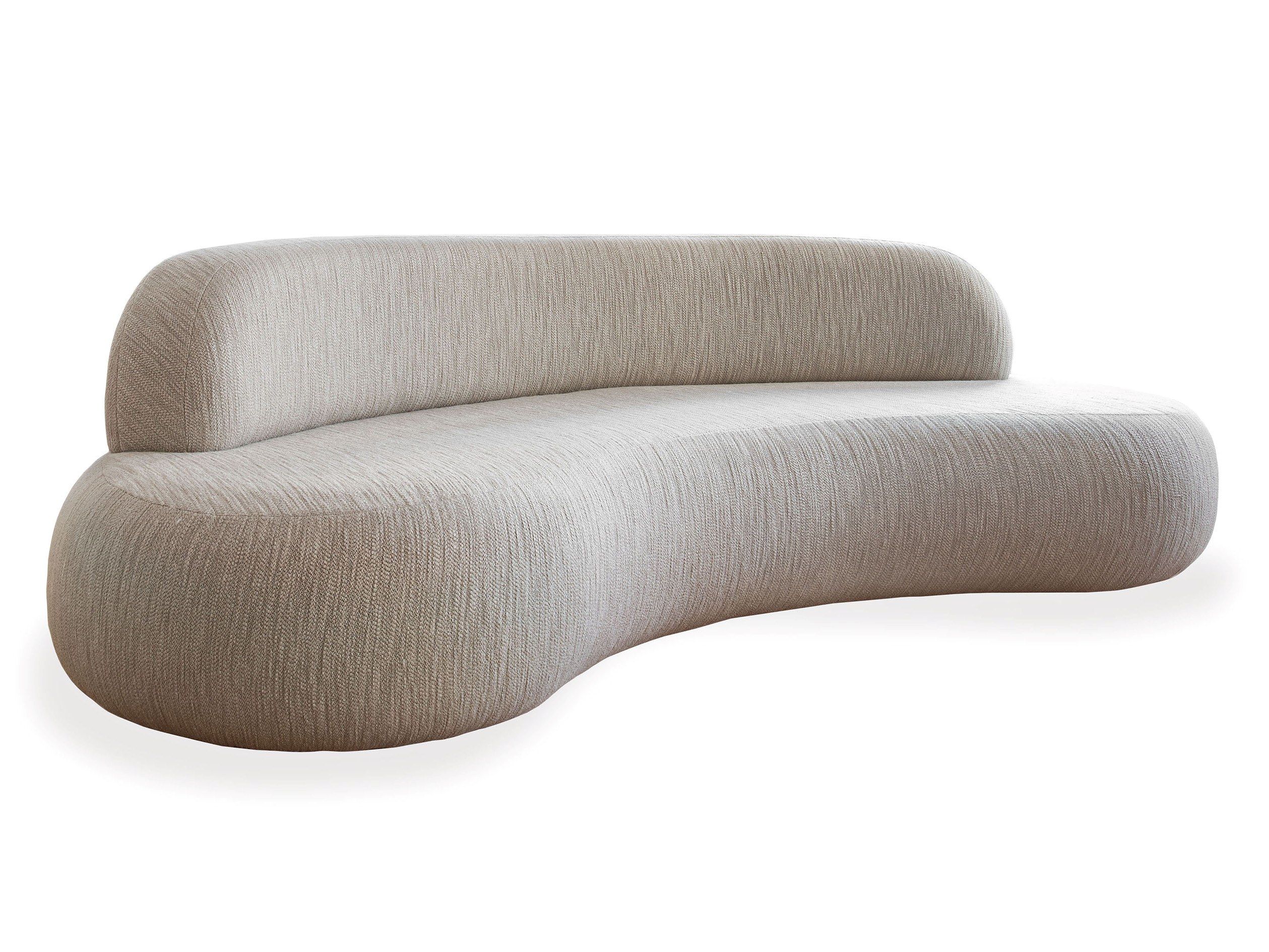 4-местный изогнутый диван из ткани букле DOM EDIZIONI DOEM ARCH-00143165