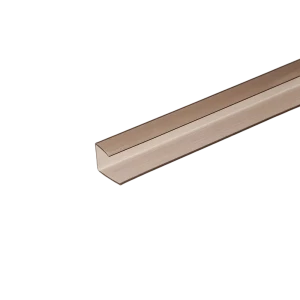 Профиль торцевой для поликарбоната Колибри 10 мм 2.1 м бронзовый