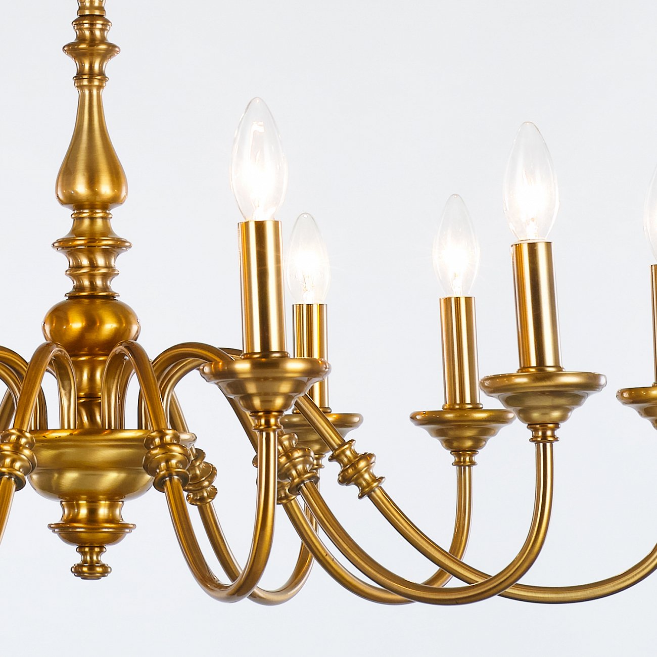 Люстра на 10 ламп золотая Delight Collection MD15027324-10A DELIGHT COLLECTION ДИЗАЙНЕРСКИЕ 00-3883170 Золото;прозрачный  - Вид №1