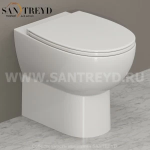 MDB01BI Приставной унитаз напольный Белый Ceramica Globo 4ALL Италия