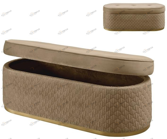 A.R. Arredamenti Скамья-контейнер из ткани Oliver Ol36