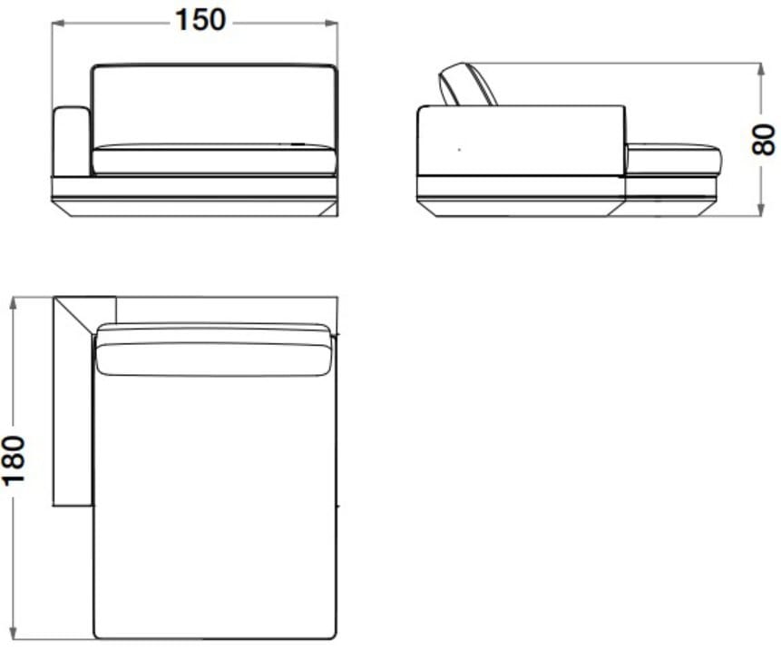 Секционный диван из кожи и ткани CPRN HOMOOD Dragonfly ARCH-00026125 - Вид №5