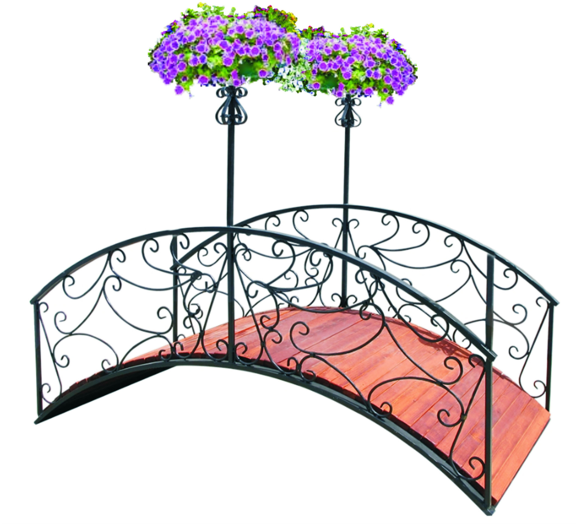 DN201-VO.M ДИНАН-2, мостик декоративный с 2 кашпо вертикального озеленения LAB.Space 