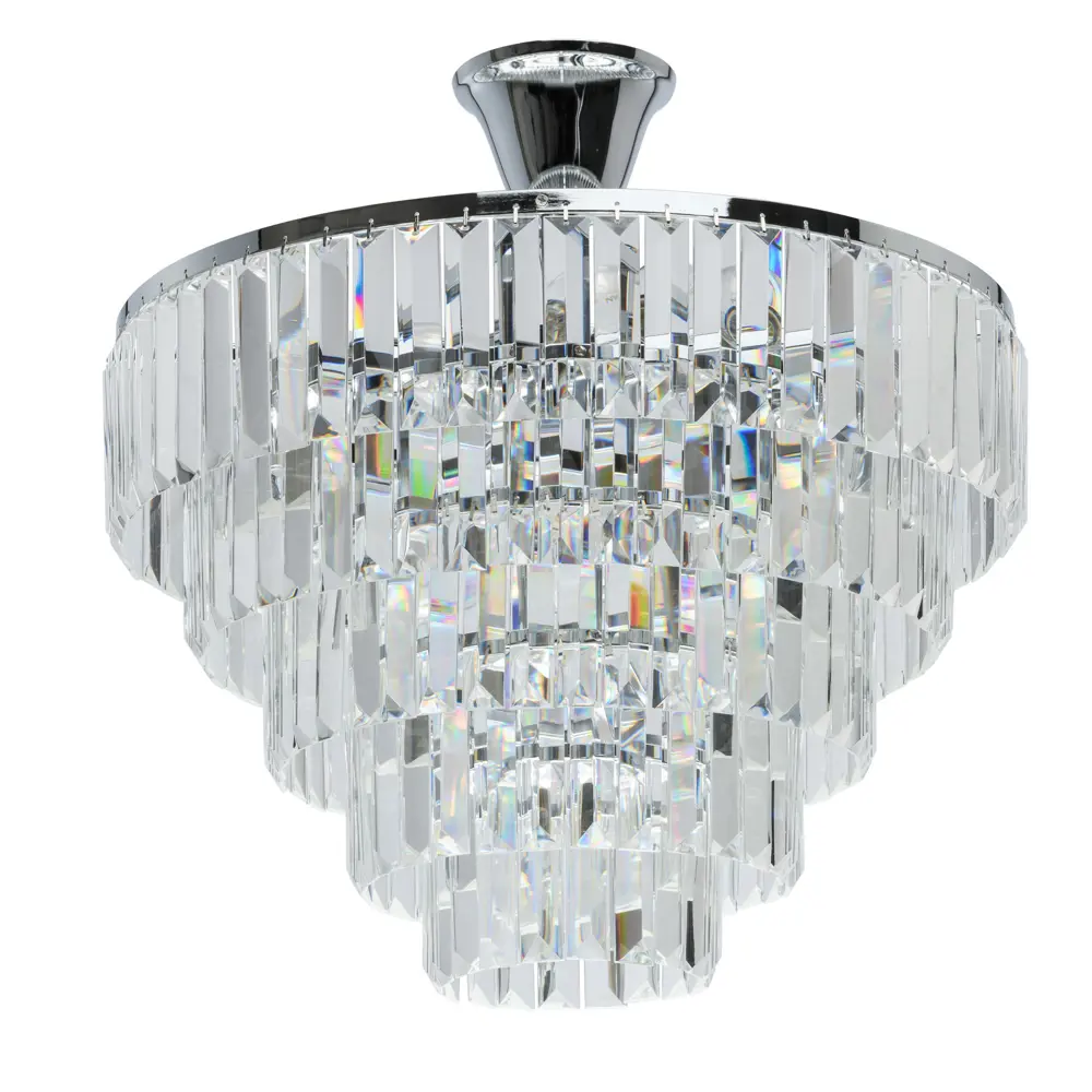 Люстра каскадная хрустальная подвесная Аделард 5xE14x60 Вт MW-Light STLM-2158527 - Вид №1