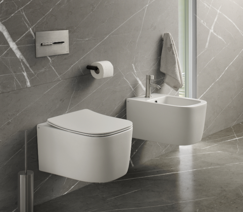 S595T0R0V6.100 Подвесной унитаз A. e T. Italia QUO Белый глянцевый AeT ITALIA - Вид №2