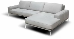 Rossini Sofas Мягкий кожаный диван с шезлонгом Tivoli