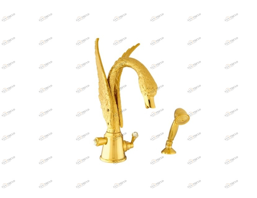 039257.A00.50 Прогрессивный смеситель monolever для ванны с кристаллами Swarovski Яркий хром Mestre Swan