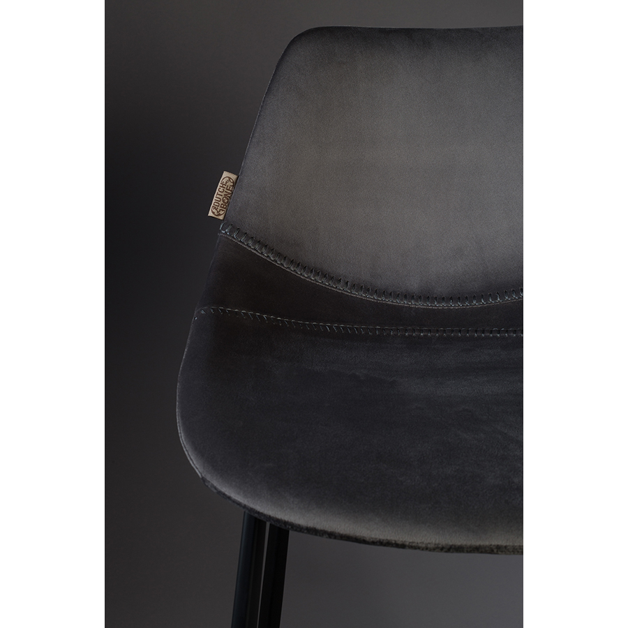 Стул высокий Franky серый Dutchbone 1500066 - Вид №5